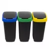 Rotho Twist 1045899999 Mülleimer-Set, 3 x 25 l, Kunststoff