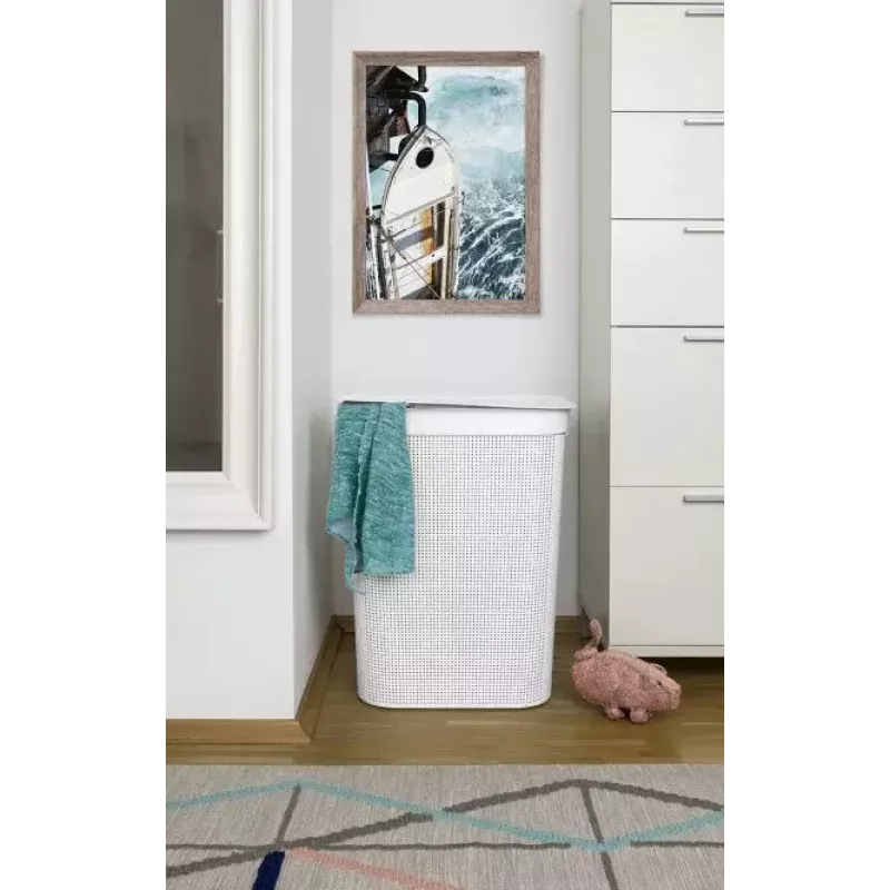 Rotho Brisen Wäschekorb, 50 l, Anthrazit