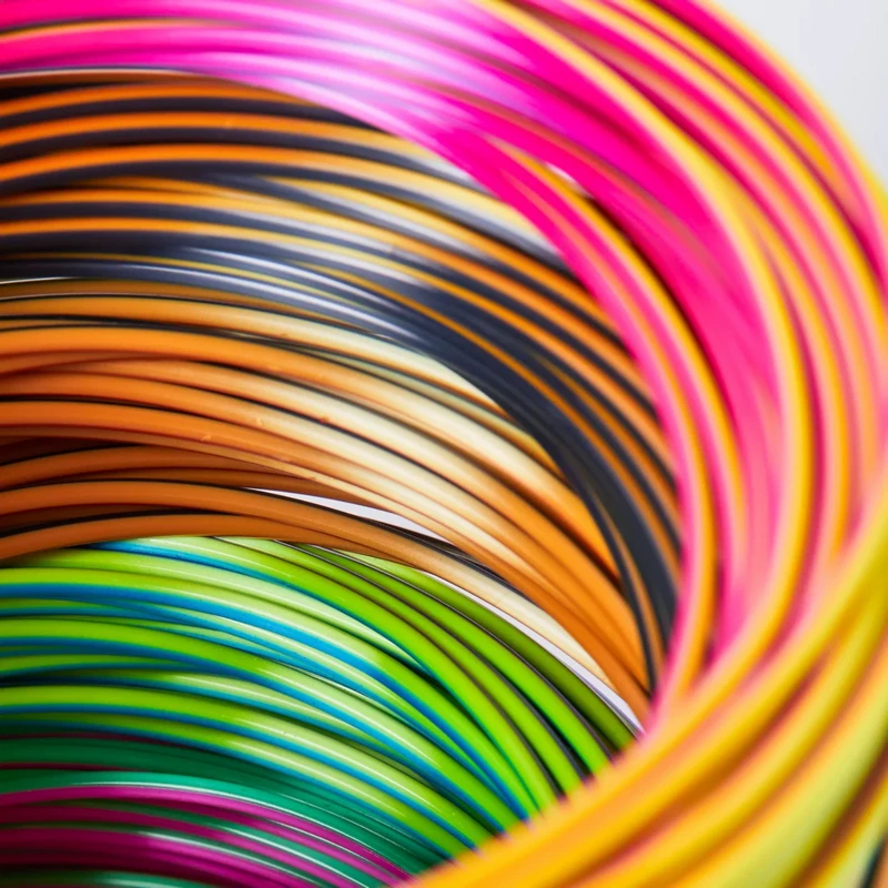 3Doodler FLOW-TRIFILLS 3D-Druckmaterial Polymilchsäure (PLA) Schwarz, Blau, Kupfer, Gold, Grün, Lila, Rot 260 g