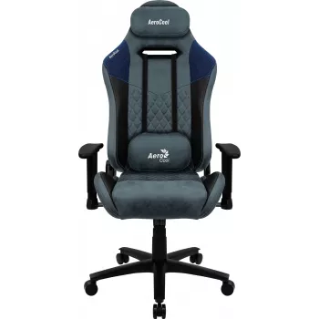 Aerocool DUKE AeroSuede Universal Gaming-Stuhl Schwarz, Blau