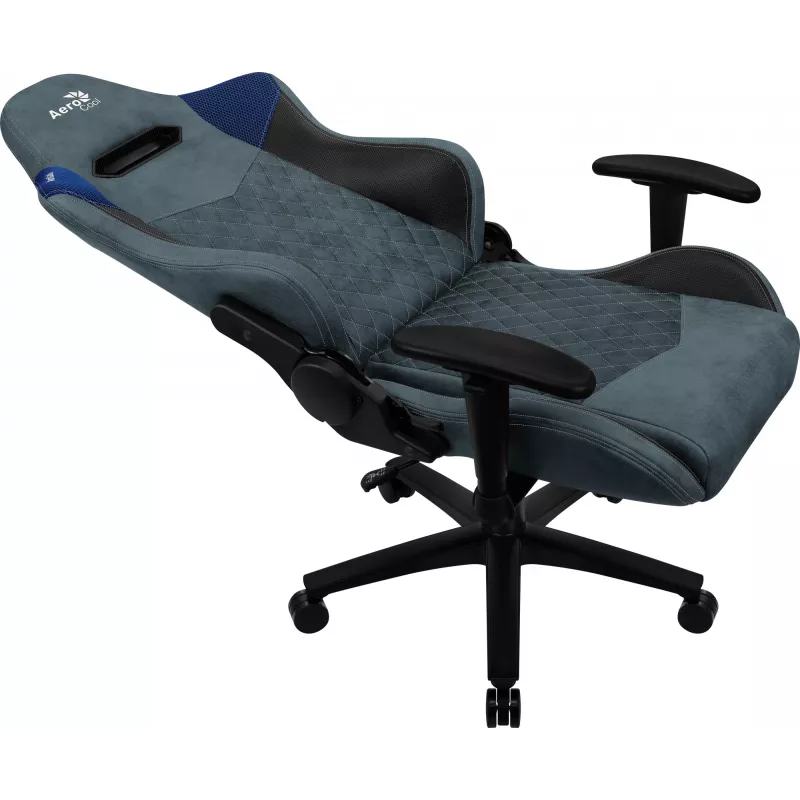 Aerocool DUKE AeroSuede Universal Gaming-Stuhl Schwarz, Blau