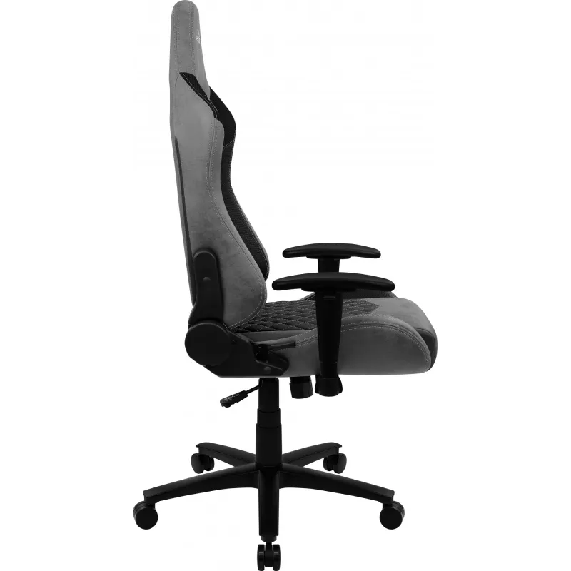 Aerocool DUKE AC-280 AeroSuede Gaming-Stuhl, Mikrofaser, Schwarz/Grau