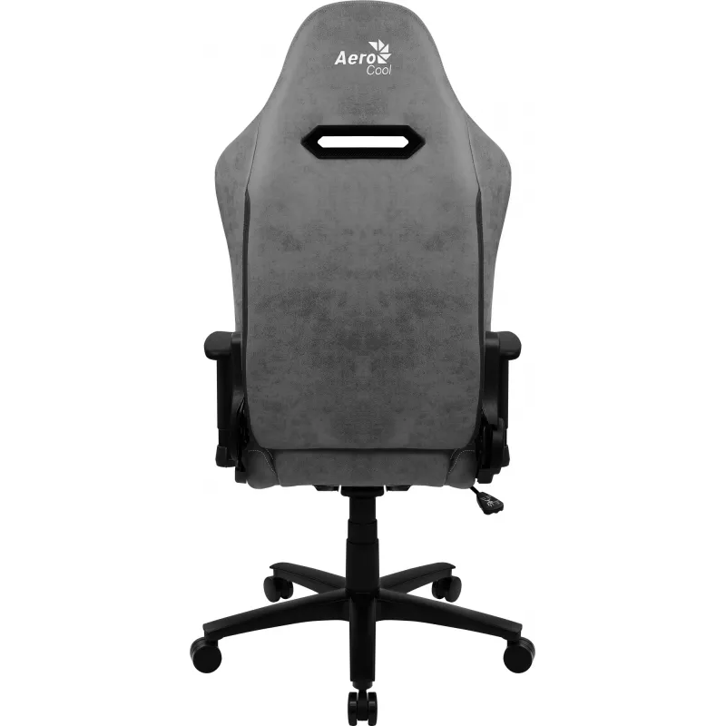 Aerocool DUKE AC-280 AeroSuede Gaming-Stuhl, Mikrofaser, Schwarz/Grau