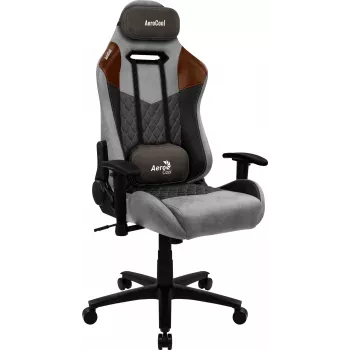 Aerocool DUKE AeroSuede Universal-Gaming-Stuhl Schwarz, Braun, Grau