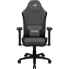 Aerocool CROWN AeroWeave CROWNASHBK ergonomischer Gaming-Stuhl, gepolsterter Sitz, verstellbare Kissen, Ash Black