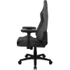 Aerocool CROWN AeroWeave CROWNASHBK ergonomischer Gaming-Stuhl, gepolsterter Sitz, verstellbare Kissen, Ash Black