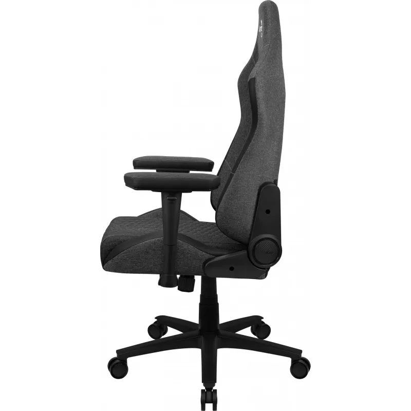 Aerocool CROWN AeroWeave CROWNASHBK ergonomischer Gaming-Stuhl, gepolsterter Sitz, verstellbare Kissen, Ash Black