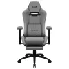 Aerocool ROYALASHGR Premium Ergonomic Gaming Chair Legrest Aeroweave Technology Grau