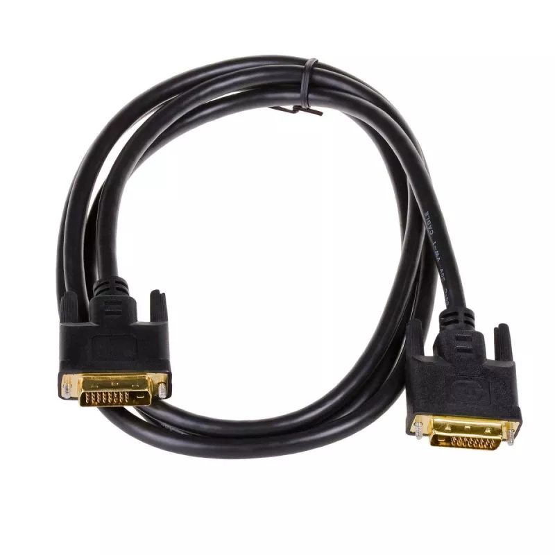 Akyga AK-AV-06 DVI-D Dual-Link-Kabel (24+1), Stecker auf Stecker, 1,8 m, Schwarz