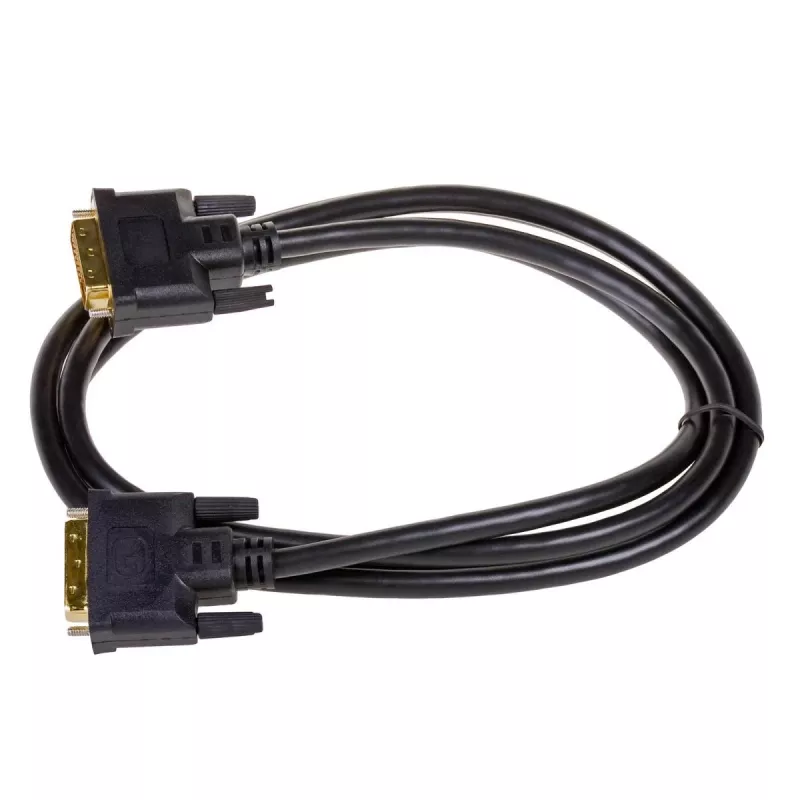Akyga AK-AV-06 DVI-D Dual-Link-Kabel (24+1), Stecker auf Stecker, 1,8 m, Schwarz