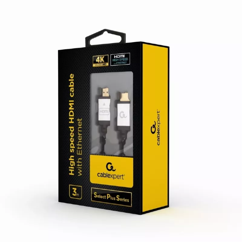 GEMBIRD High-Speed-HDMI-Kabel mit Ethernet - Select Plus Series, 3 m