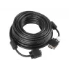 VGA-Kabel LANBERG CA-VGAC-10CC-0150-B — 15 m, VGA (D-Sub) Stecker-auf-Stecker, schwarz, Ferritkern