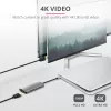 Trust Dalyx 23775 7-in-1-USB-C-Multiport-Adapter, USB-C 3.2, HDMI, RJ-45 Gigabit-Ethernet, SD-/microSD-Kartenleser, silber