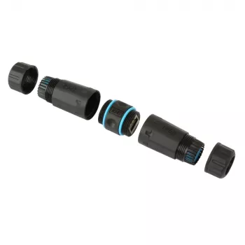 Techly IWP-MD C6-IP68T Kabel-Genderchanger RJ-45 Schwarz