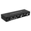 Techly IDATA DP-KVM2 KVM-Switch Schwarz