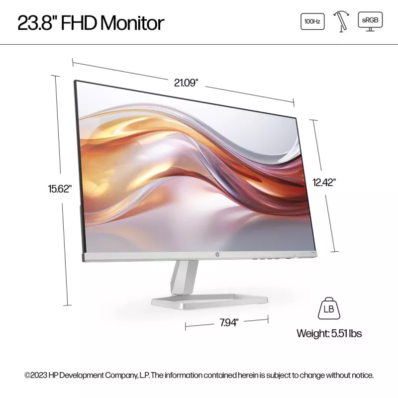 HP Desktop-Monitor – Serie 5 524sf – 24 Zoll – 1920x1080 (FHD) – IPS