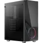 Aerocool PGS Zauron FRGB-G-BK-v1 Midi-Tower Gaming-PC-Gehäuse, ATX/Micro-ATX/Mini-ITX, Hartglas, FRGB, Schwarz