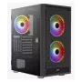 Aerocool PGS Graphite-G-BK-v2 FRGB Midi-Tower PC-Gehäuse, ATX, Schwarz