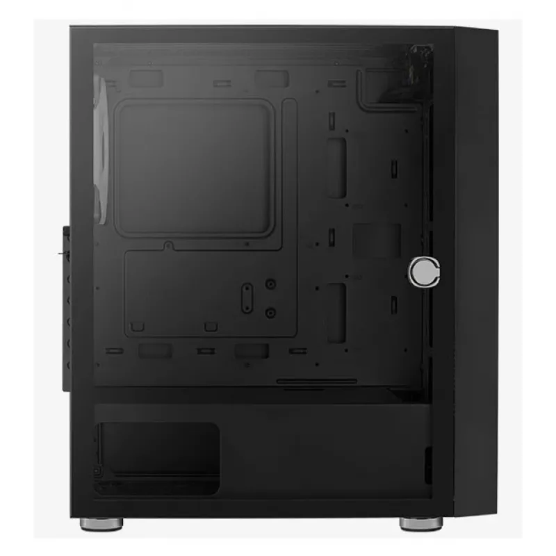 Aerocool PGS Graphite-G-BK-v2 FRGB Midi-Tower PC-Gehäuse, ATX, Schwarz