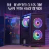 Aerocool PGS Graphite-G-BK-v2 FRGB Midi-Tower PC-Gehäuse, ATX, Schwarz