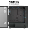 Aerocool PGS Graphite-G-BK-v2 FRGB Midi-Tower PC-Gehäuse, ATX, Schwarz