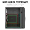 Aerocool PGS Raider Mini-G-BK-v3 PC-Gehäuse, Schwarz