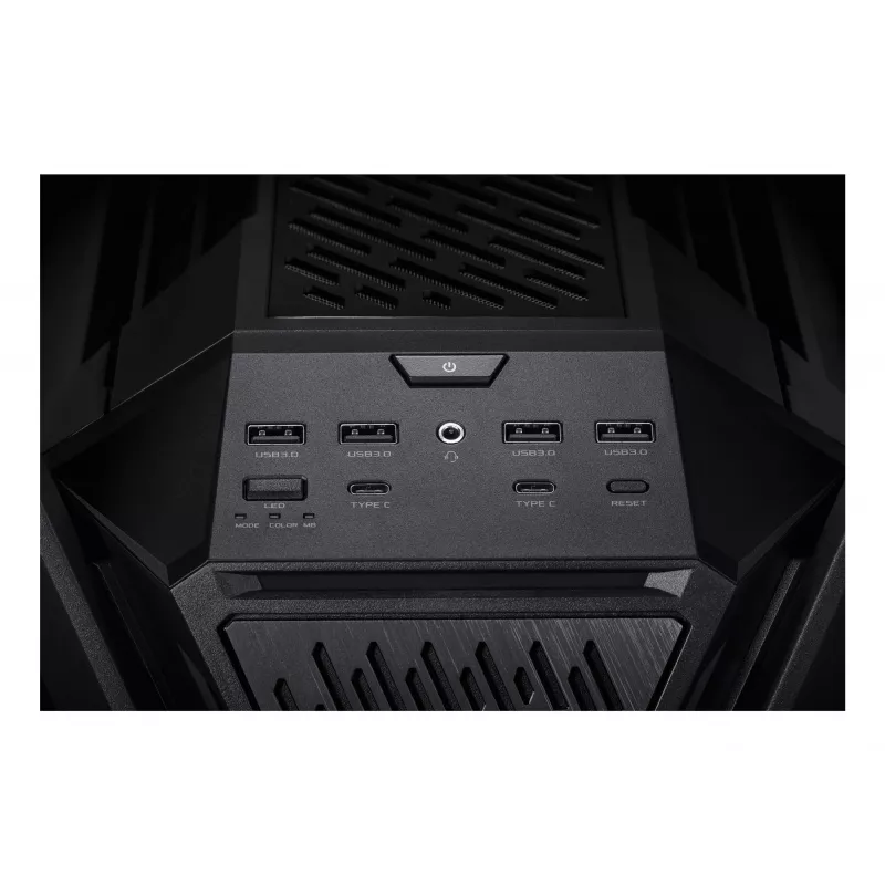 PC-Gehäuse ASUS ROG Hyperion GR701 BTF Edition Tower — schwarz, gehärtetes Glas, Unterstützung für E-ATX/ATX/microATX, 46 cm GPU, 420 mm oberer Radiator