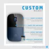 HP Wireless Maus Z3700, beidhändig, Blue LED, RF Wireless, 1200 DPI, Schwarz, Blau