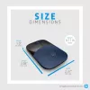 HP Wireless Maus Z3700, beidhändig, Blue LED, RF Wireless, 1200 DPI, Schwarz, Blau
