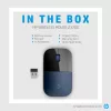 HP Wireless Maus Z3700, beidhändig, Blue LED, RF Wireless, 1200 DPI, Schwarz, Blau