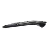 Trust Vaiya 25511 kabellose Multi-Device-Tastatur, USB-RF + Bluetooth, US-Layout, Ziffernblock, integrierter Akku, Schwarz