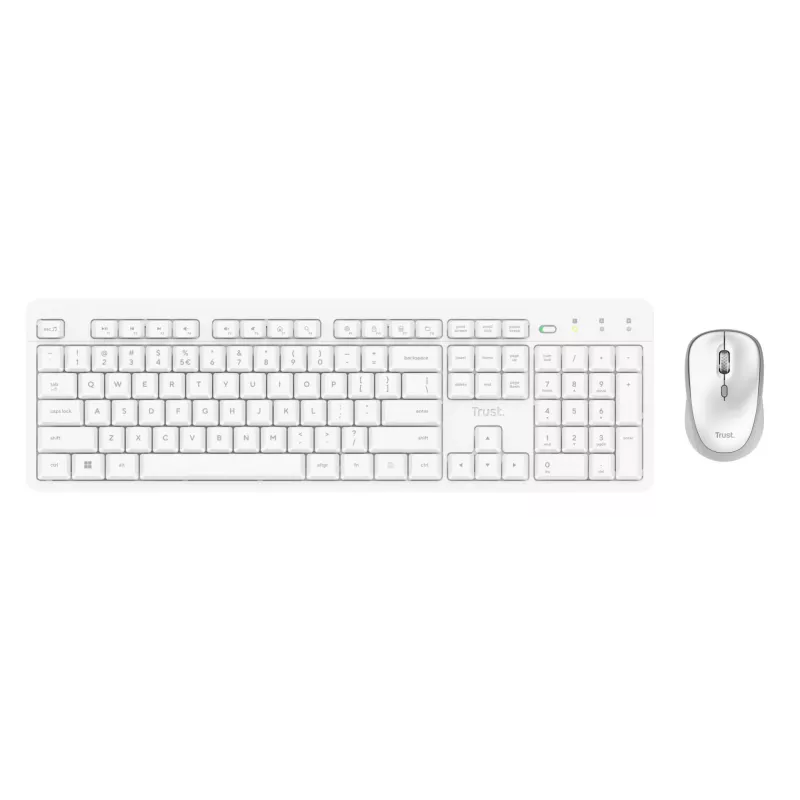Trust Ody II Tastatur Maus enthalten Home/Office RF Wireless QWERTY US-Englisch Weiß