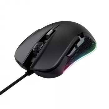 Trust GXT 922 YBAR Gaming-Maus für Rechtshänder, USB Type-A, optisch, 7200 DPI