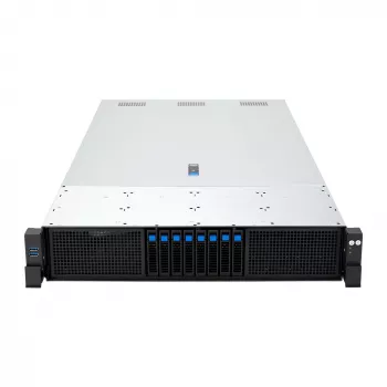ASUS RS720A-E13-RS8G Socket SP5 Rack (2U) Schwarz, Silber