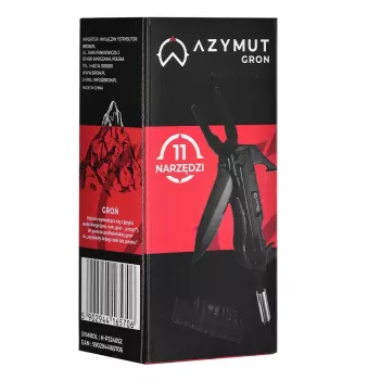 AZYMUT Gron H-P224052 Multitool, 11 Werkzeuge + 9 Bits + Holster