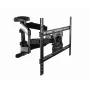 Gembird WM-75ST-01 voll bewegliche TV-Wandhalterung für 32–75 Zoll, VESA 600×400, max. 45,5 kg, Neigung -5°–8°, Schwenk ±50°, Stahl, Schwarz