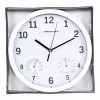 Esperanza Lyon EHC016K Quarz-Wanduhr, rund, schwarz