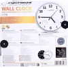 Esperanza Lyon EHC016K Quarz-Wanduhr, rund, schwarz