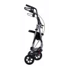 MDH PPC035 Gehwagen / Rollator mit Sitz und Korb, Aluminium, faltbar, max. Belastung 136 kg