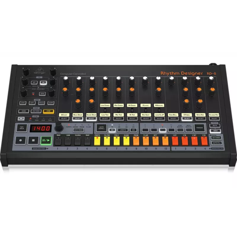 Rhythmus- & Drum-Machine Behringer RD-8 MKII Kalibrierbereich 10 – 15000 Hz