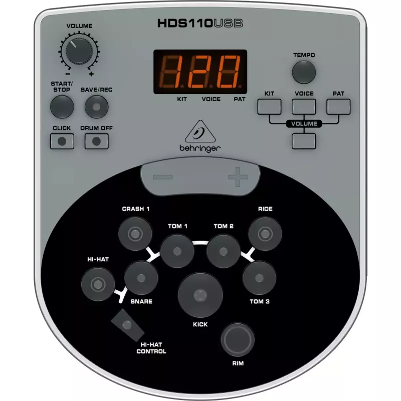 Behringer XD8USB E-Drum-Set, Schwarz