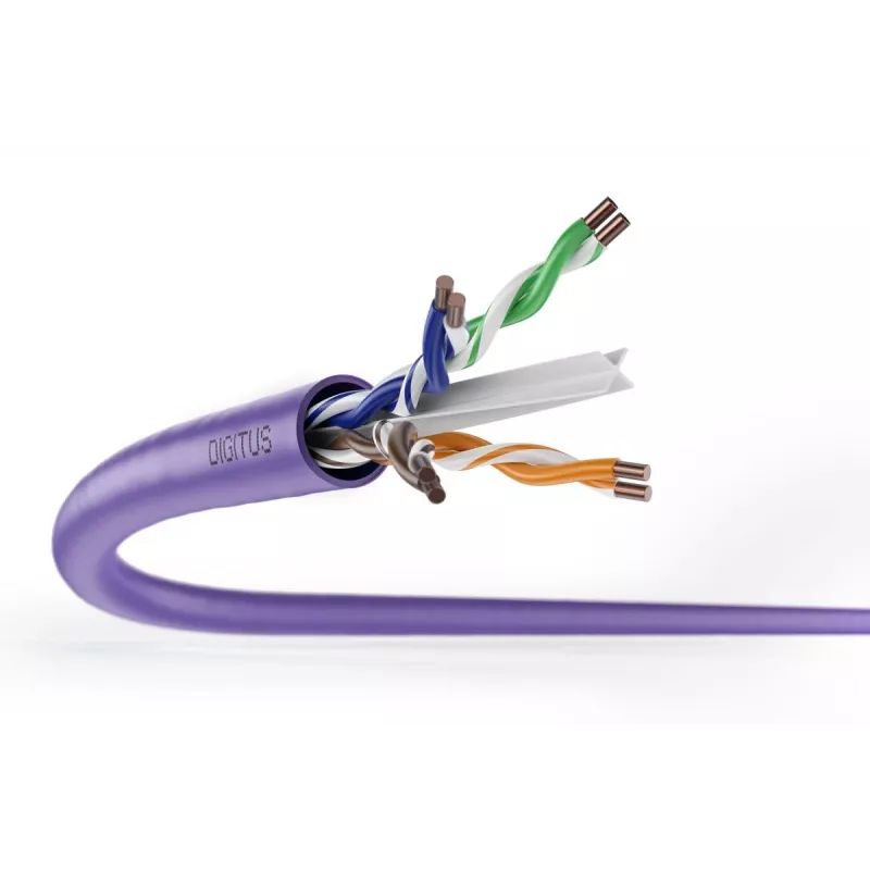 DIGITUS Installationskabel - CAT6 - U/UTP - 500 m - violett Dca