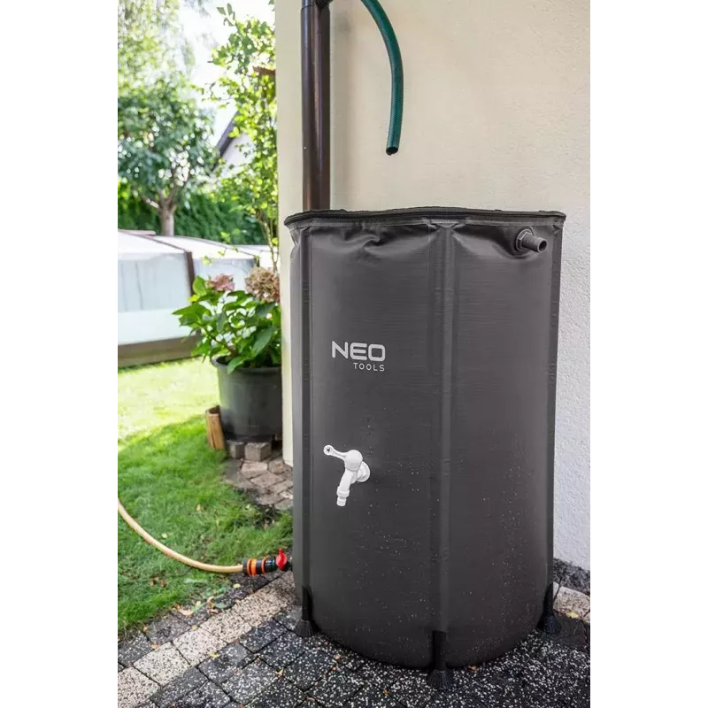 NEO Tools 15-951 faltbarer Regenwasserbehälter, 250 l, PVC
