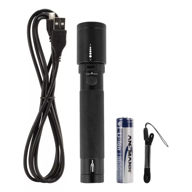 Ansmann Future T400FR Taschenlampe, 400 lm, IPX4, Schwarz
