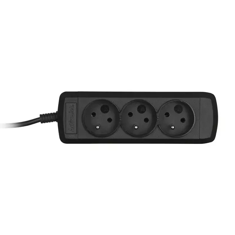 Activejet 3GNU-1.5M-C Steckdosenleiste mit Kabel, 1,5 m, schwarz