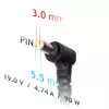 Akyga AK-ND-27 Laptop-Netzteil für Samsung, 90 W, 19 V, 4,74 A, 5,5 x 3,0 mm + Pin