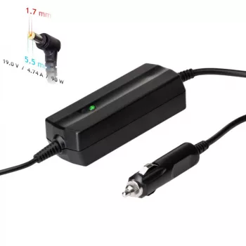 Akyga AK-ND-43 Kfz-Notebook-Netzteil für Acer, 90 W, 19 V / 4,74 A, 5,5 x 1,7 mm, 12 V Eingang