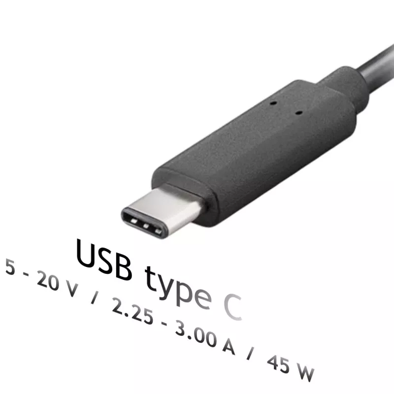 Akyga AK-ND-60 USB-C-Notebook-Netzteil 45 W, Power Delivery, 5–20 V, 1,2 m