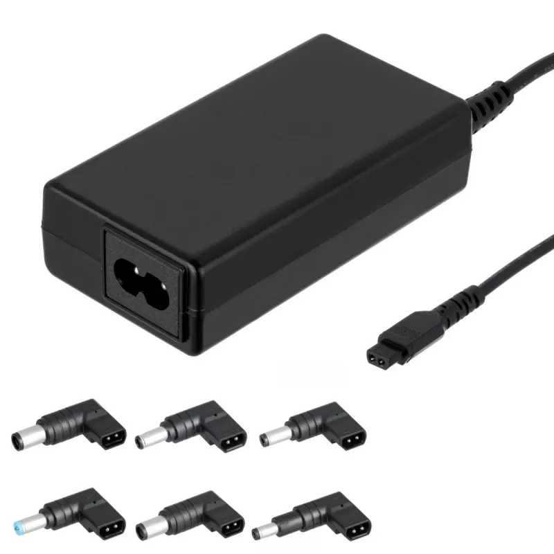 Akyga AK-NU-12 Universal-Notebook-Netzteil 65 W, 18,5–20 V, 6 Wechselstecker, schwarz