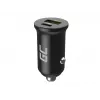 Auto-Ladegerät Green Cell CADM-GC-38AC 38W, 1x USB-C (PD 3.0) + 1x USB-A, Aluminiumgehäuse, schwarz